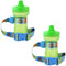 SippyPal Sippy Cup Holder Strap Leash Tether (Sports 2-Pack)...