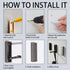 4Pcs Foldable Hooks Wall Mount Zinc Alloy, Bathroom Wall Hook Retractable for Hanging Clothes, Keys, Towels, Folding Hooks with Fixing Accessories...