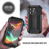 Phone Case for iPhone 15 Pro Max Case with Screen Protector Military Grade Protective Heavy Duty Full Body Cover Metal Bumper Stand Silicone Shock...