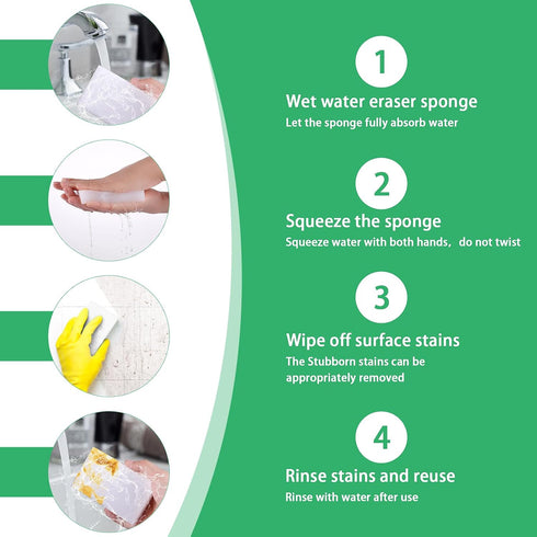 Magic Cleaning Sponges Eraser 20 Pack Multi-Functional Bulk Household Cleaning Foam Pads Generic Premium Kitchen Magic Brush Sheet for Dish Furnit...