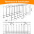 FLSEPAMB Lid Organizer Pot Lid Organizer 10-Tier Pot Lid Rack Holder Suitable for Bakeware Dish Plate, Cutting Boards, Pots & Pans, Serving Trays,...