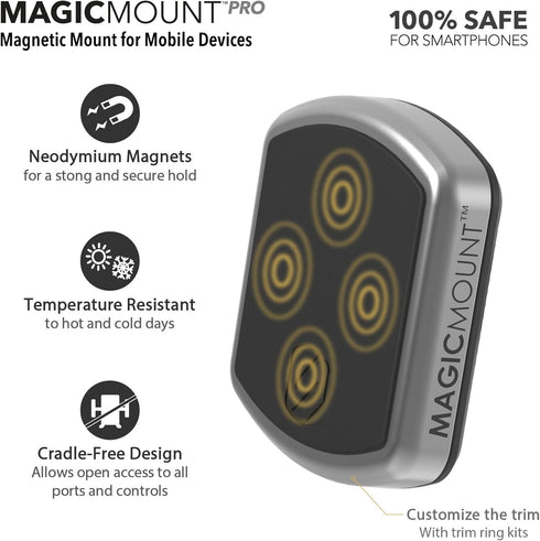 Scosche MPVB MagicMount Pro Magnetic Car Phone Holder Mount - Universal with All Devices - Air Vent Mount...