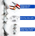 Bird Spikes Stainless Steel Fence Spikes for Pigeons Raccoon Snakes Deterrent Spikes Defender for Outside (20in)...