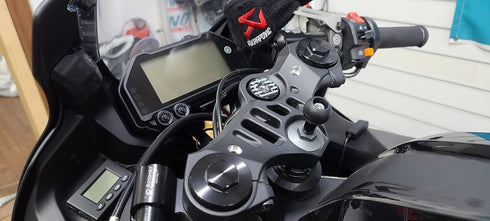 motomount R3 for Yamaha YZF R3(2016+) Ram Stem Nut/Mount with 1inch(25mm) TPU Ball- Compatible with Phone/Camera/GPS Mount(Adapter)...