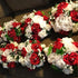 Artificial Flowers 25pcs Real Looking Burgundy Foam Fake Roses with Stems for DIY Wedding Bouquets White Bridal Shower Centerpieces Arrangements M...