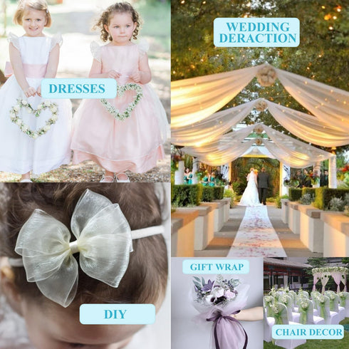 Khaki Green Tulle Crystal Organza Fabric Rolls 12 Inch by 50 Yards (150 feet) Sheer Fabric for DIY Tutu Bow Baby Shower Birthday Party Wedding Dec...