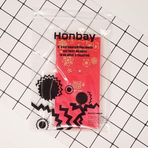 Honbay 10PCS Chinese Red Envelopes Lucky HongBao Money Pockets, 17.7x8.5cm/6.97x3.35inch - Congratulations and Prosperity (Blessing)...