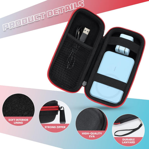 Case Compatible with Anker 621/622/633/321/324 Power Bank,Fit for Apple MagSafe Charger Battery Pack,Black(Case Only)......