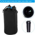 PATIKIL Camera Lens Bag, 2 Pcs 3.9" IDx9.8 H Drawstring Lens Pouch with Thick Protective Neoprene, Lens Case for DSLR Camera Lens, Water Coffee Cu...
