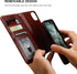 Bocasal for iPhone 11 Pro Max Wallet Case with Card Holder PU Leather Magnetic Detachable Kickstand Shockproof Wrist Strap Removable Flip Cover fo...
