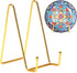 6 Inch Plate Stands for Display, 3 Pack Plate Holder Display Stand, Gold Metal Frame Easel Holder Stand for Pictures,Book, Photo, Decorative Plate...