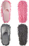 2 Pairs Microfiber Cleaning Mop Slippers for Floor Cleaning House Mop Shoes Men and Women Washable Unisex Dusting Slippers Dirt Cleaning Tool Supp...