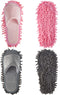 2 Pairs Microfiber Cleaning Mop Slippers for Floor Cleaning House Mop Shoes Men and Women Washable Unisex Dusting Slippers Dirt Cleaning Tool Supp...