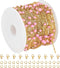 KYUNHOO 5 Meters Gold Chains for Jewelry Making Pink Enamel Beading Chain for Necklace Bracelet Making Stainless Steel Jewelry Making Supplies for...