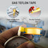 Yellow Gas Pipe Thread Sealant Tape - Pack of 1-260" Length 1/2" Width Thread Seal Tape - for Propane, Natural Gas, and More...
