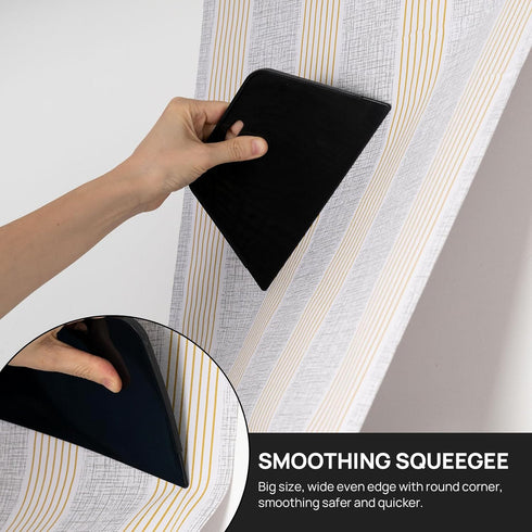 NEWISHTOOL Wallpaper Smoothing Tool Kit, Wallpaper Tools for Applying Peel and Stick Contact Paper Vinyl Film, includes Big Smoothing Squeegee, Fe...