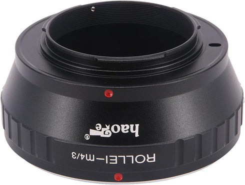 Haoge Manual Lens Mount Adapter for Rollei 35 SL35 QBM Quick Bayonet Mount Lens to Olympus Micro Four Thirds MFT M4/3 M43 Mount Camera...