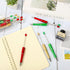 Whaline 24Pcs Red Green Gold Beadable Pen 3 Colors Bead Ballpoint Pen Gel Ink Pen Retractable Writing Pens Beaded Crafting Pens with Extra Refills...