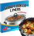 ECOOPTS Slow Cooker Liners (40 Liners), 13" × 21" Pot Liners Fit 3-8 Quarts, Disposable Cooking Bags Suitable for Oval & Round Pot, BPA Free (13" ...