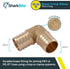SharkBite 1 Inch Crimp 90 Degree Elbow, Brass Plumbing Fitting, PEX Pipe, PE-RT, UC260LFA...