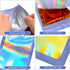100-pack 2×2 inch mylar bags with clear window holographic resealable sealable packaging zip bag for small bussiness jewelry candy sample food pac...