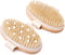 2 Pack Dry Brushing Body Brush, Natural Bristle Dry Brush, Exfoliating Body Brush for Lymphatic Drainage, Cellulite Brush for Full Body, Improving...