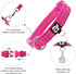 azuza Reflective Dog Collar,Soft Neoprene Padded Pet Collar with ID Tag Ring,Adjustable for Large Dogs,Hot Pink,L...