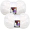 2 Pieces Skeins Soft Fur Yarn Fuzzy Fur Yarn Chunky Fluffy Faux Fur Yarn Eyelash Yarn Cream Fur Yarn for Crochet Blankets Rugs Clothes Knitting Pr...