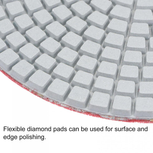 uxcell Diamond Polishing Pad 5-Inch 500 Grits Wet/Dry Grinding for Stone Concrete Marble Countertop Floor 2pcs...