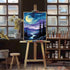 Natuyalo Paint by Numbers for Adults Beginner, Forest Night Scene Acrylic Easy Paint by Numbers Kits Natural Landscape Craft Kits for Adults Suita...
