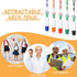 Retractable Pen with Lanyard Neck Pens Pen in a Rope Shuttle Pen 4 Color Ink Ballpoint Pen with Chain for Nurses Students, Office School Home Supp...