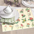 Dish Drying Mat for Kitchen Counter - Flower Herbs Microfiber Drying Pad, Reversible Drainer Mats for Countertop, 16 x 18 inch...
