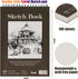 9" x 12" Sketch Book, Top Spiral Bound Sketch Pad, 2 Packs 100-Sheets Each (68lb/100gsm), Acid Free Art Sketchbook Artistic Drawing Painting Writi...