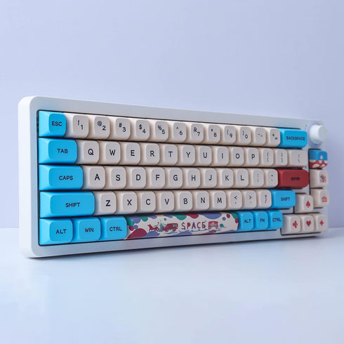 Hyekit PBT Keycaps 130 Keys Circus Keycaps Dye-Sublimation Cute Keycaps XDA Profile Custom Keycaps for Cherry Gateron MX Switches Mechanical Keybo...