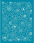 OLYCRAFT 4x5 Inch Dahlias Clay Stencils Dahlias Flower Silk Screen for Polymer Clay Floral Silk Screen Stencils Mesh Transfer Stencils Mesh Stenci...
