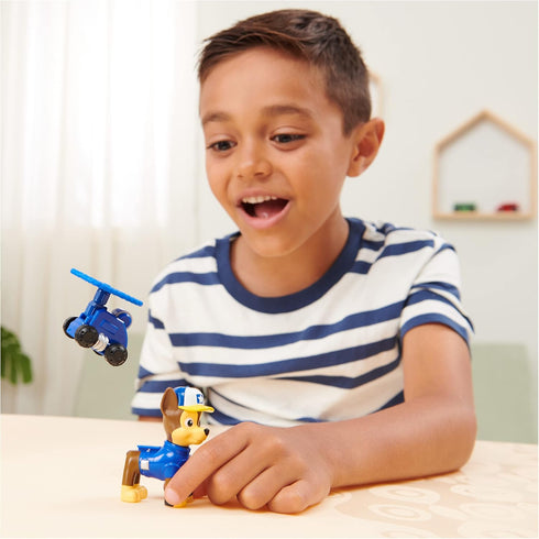 Paw Patrol, Big Truck Pups Chase Action Figure with Clip-on Rescue Drone, Command Center Pod and Animal Friend Kids Toys Ages 3 and up...