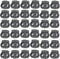 TIHOOD 100PCS Plastic Cord Lock End Toggle Double Hole Spring Stopper Fastener Slider Toggles End...