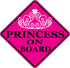 Rogue River Tactical Pink Princess On Board Sticker Car Window Decal Bumper for Girl Daughter Vehicle Safety Sticker Sign for Car Truck SUV (2)...