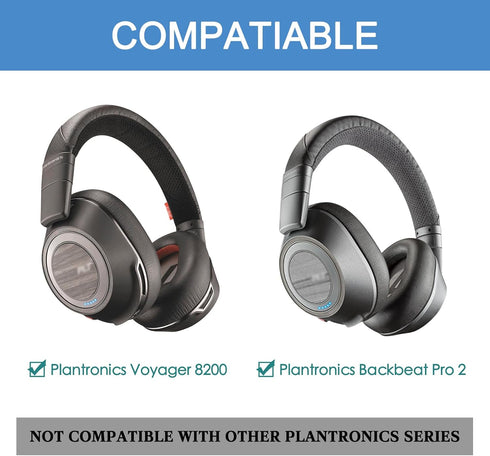 GVOEARS Ear Pads Replacement for Plantronics Voyager 8200 UC/Backbeat Pro 2 Headphones, Premium ICE Silk Fabric Softer Memory Foam Noise Canceling...
