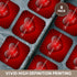 3dRose cst_164639_2 Red Heart Happy Valentines Day-Soft Coasters, Set of 8...