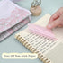 6Pads Transparent Sticky Notes, Clear Sticky Note Waterproof See Through Memo Pad, Markers Stickers Translucent Index Book Tabs for Annotating Bib...