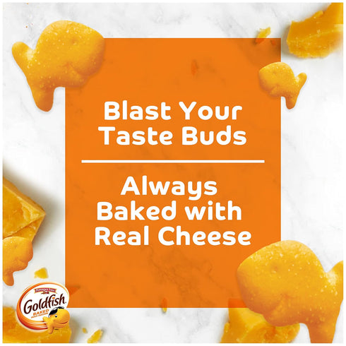 Goldfish Flavor Blasted Xtra Cheddar Cheese Crackers, Baked Snack Crackers, 6.6 oz Bag...