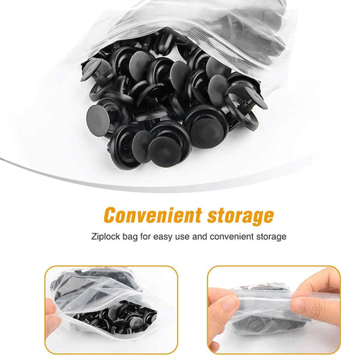 GOOACC GRC-32 100 Pcs 100pcs Type Retainer for Lexus Toyota Body, Splash Shield Clips 90467-07201 Replacement, Quality Nylon Push Rivets with Bonu...