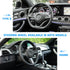 Bling Steering Wheel Cover, Universal 15 Inch Soft PU Leather with Colorful Rhinestones, Crystal Diamond Elastic Steering Wheel Protector, Sparkly...
