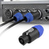 MEIRIYFA 8 Pole Speakon Connector Plug,NL4 Speak-On 8 Pin Male Audio Speaker Twist Lock Plugs and Female Panel Mount Plug Adapter for NL8FC, NL8FX...