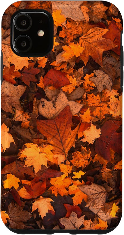 iPhone 11 Autumn Season Happy Fall Leaves Thanksgiving Cell Phone Case...