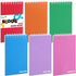 Koogel Top Bound Pocket Notebooks, Small Spiral Memo Pads Lined 3x5 Ruled Pocket Notebook Durable Cover Notebooks 50 Sheets/6 Pads for Office Scho...