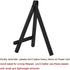eBoot 12 Pieces 6.25 Inch Mini Wood Display Easel, Black...