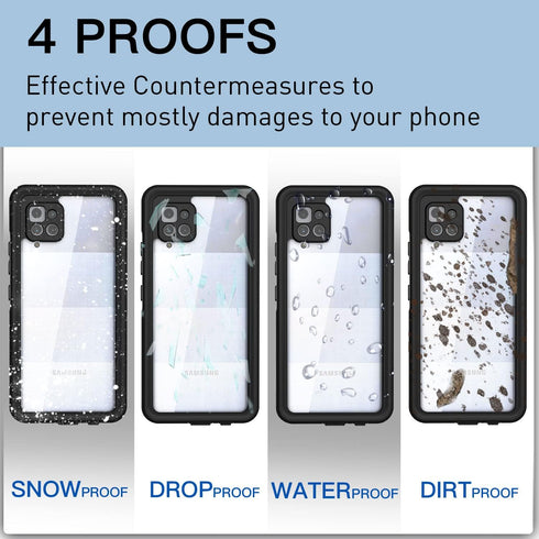 AICase Waterproof Case for Samsung Galaxy A42 5G (6.6") Snowproof, Dustproof and Shockproof, IP68 Certified Full Body Protection Fully Sealed Unde...