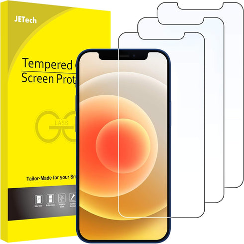 JETech Screen Protector for iPhone 12/12 Pro 6.1-Inch, Tempered Glass Film, 3-Pack......